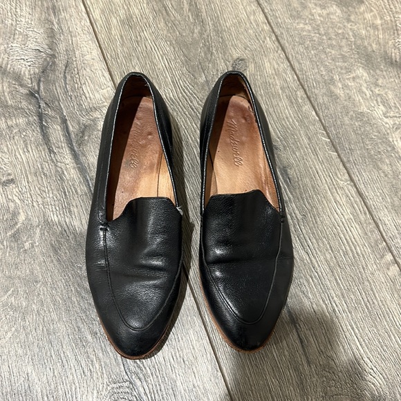 • Madewell • Women’s The Frances Loafer Slip On Black 7.5 Leather - Picture 2 of 5
